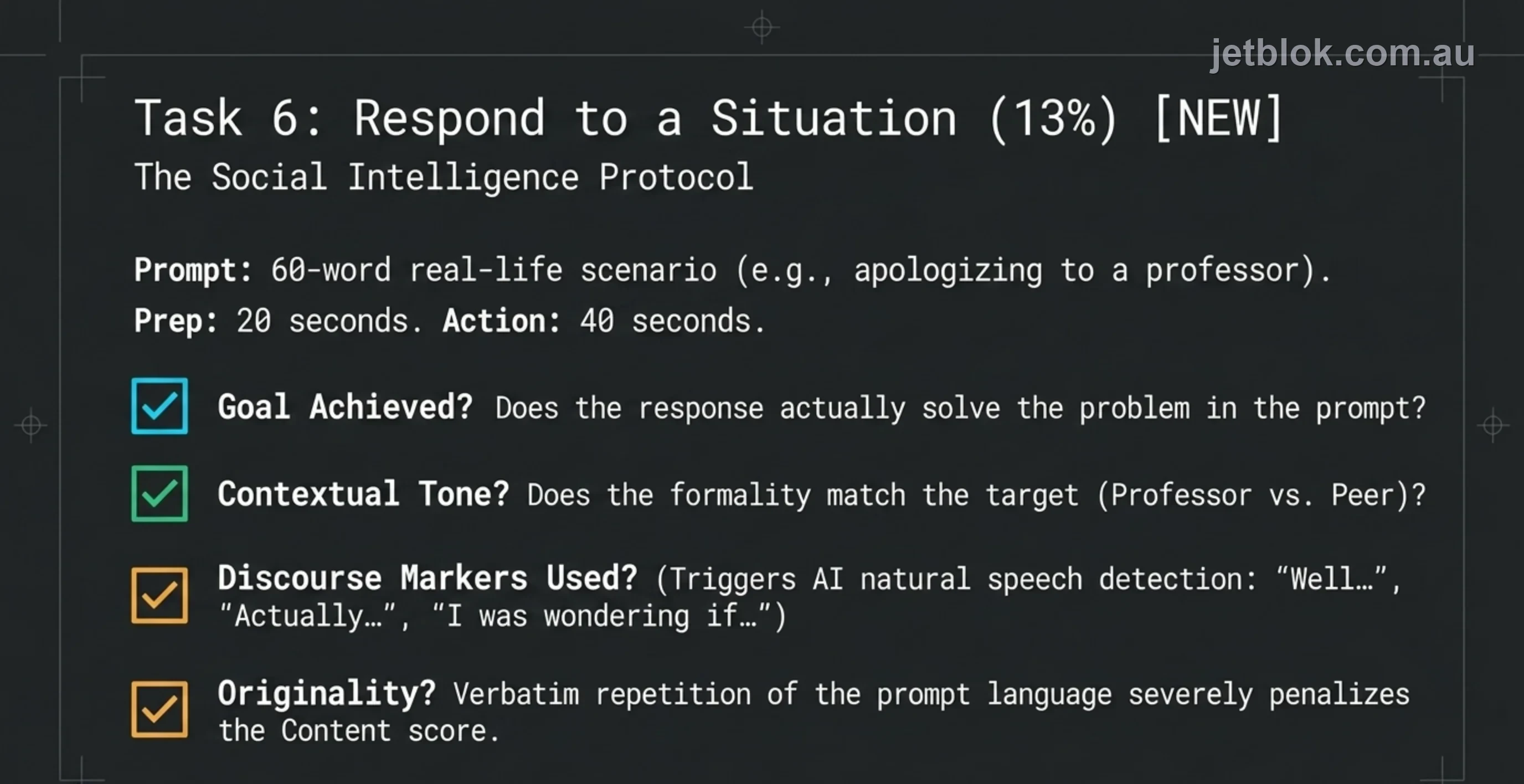 Respond to a Situation — the social intelligence protocol with checklist